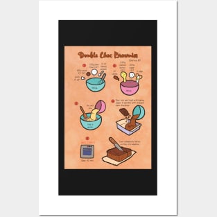 Recipe: Double Chocolate Brownies Posters and Art